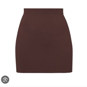Skims Swim brown skirt